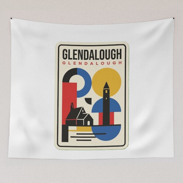 Item preview, Retro Glendalough Bauhaus Geometric Skyline designed and sold by k3rstman1.