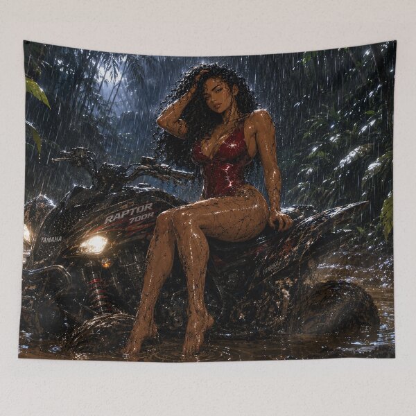 Item preview, Wild Ride | ATV Jungle Adventure | Cinematic Motorsport Wall Art designed and sold by TedKentPhoto.