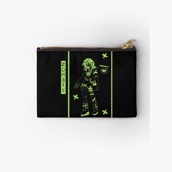 Item preview, Neon Green Zombie Girl Cyber Goth Line Art designed and sold by EmyschifferDesigns.