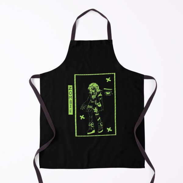 Item preview, Neon Green Zombie Girl Cyber Goth Line Art designed and sold by EmyschifferDesigns.