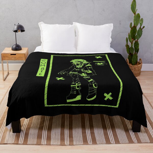 Item preview, Neon Green Zombie Girl Cyber Goth Line Art designed and sold by EmyschifferDesigns.