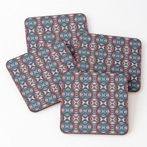 Item preview, Patriotic Geometric Starburst Seamless Mosaic designed and sold by Harmonic_Layers.