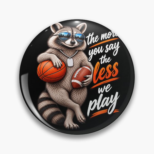 Item preview, The More You Pay The Less We Play Funny Raccoon Football Referee Sports Humor designed and sold by 76Valeria.