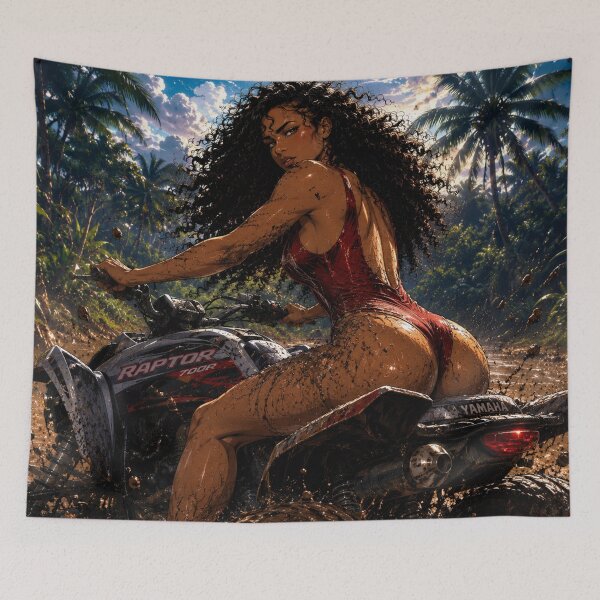 Item preview, Wild Ride | ATV Jungle Adventure | Cinematic Motorsport Wall Art designed and sold by TedKentPhoto.