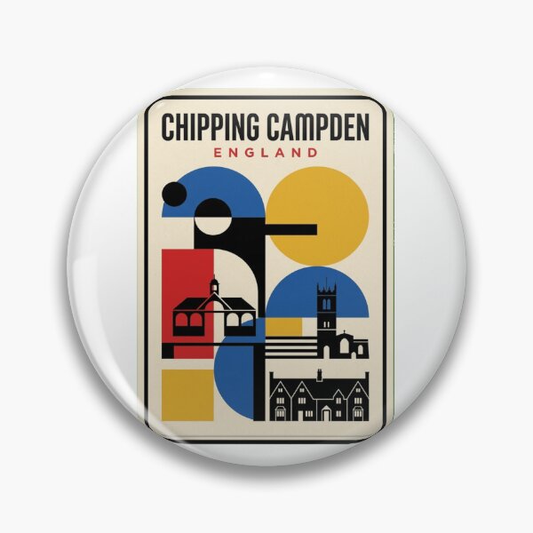 Item preview, Retro Chipping Campden Bauhaus Geometric Skyline designed and sold by k3rstman1.