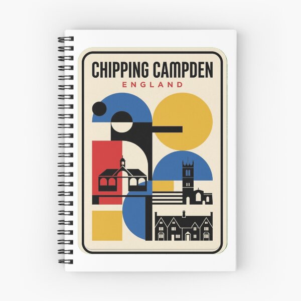 Item preview, Retro Chipping Campden Bauhaus Geometric Skyline designed and sold by k3rstman1.