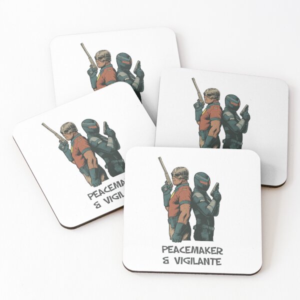 Item preview, Peacemaker & Vigilante Duo - Comic Book Retro Illustration designed and sold by qfa Originals.