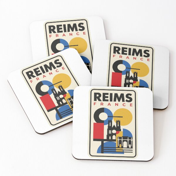 Item preview, Retro Reims Bauhaus Geometric Skyline designed and sold by k3rstman1.