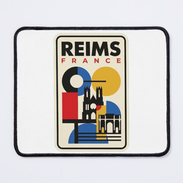 Item preview, Retro Reims Bauhaus Geometric Skyline designed and sold by k3rstman1.