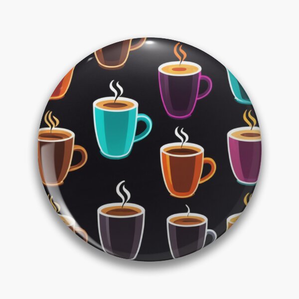 Item preview, Coffee Cup Character Neon Glow Dark Style – Coffee lover gift designed and sold by michallechowicz.