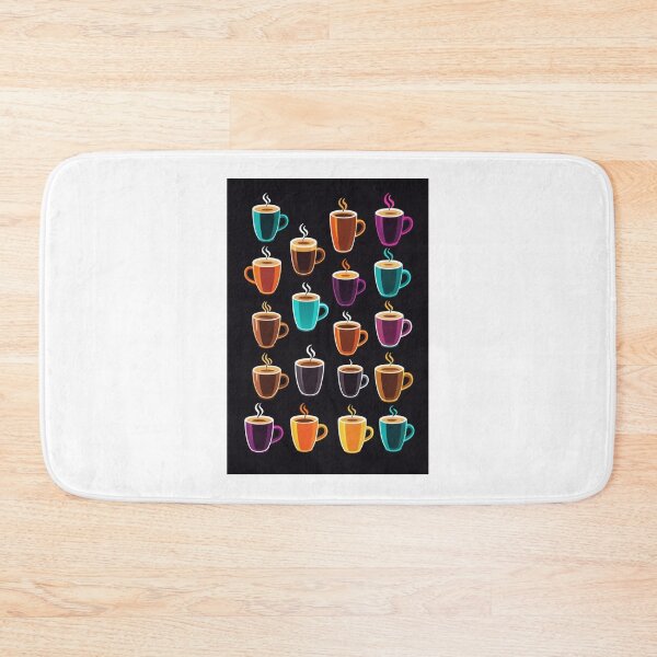Item preview, Coffee Cup Character Neon Glow Dark Style – Coffee lover gift designed and sold by michallechowicz.
