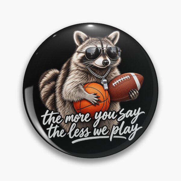 Item preview, The More You Pay The Less We Play Funny Raccoon Football Referee Sports Humor designed and sold by 76Valeria.