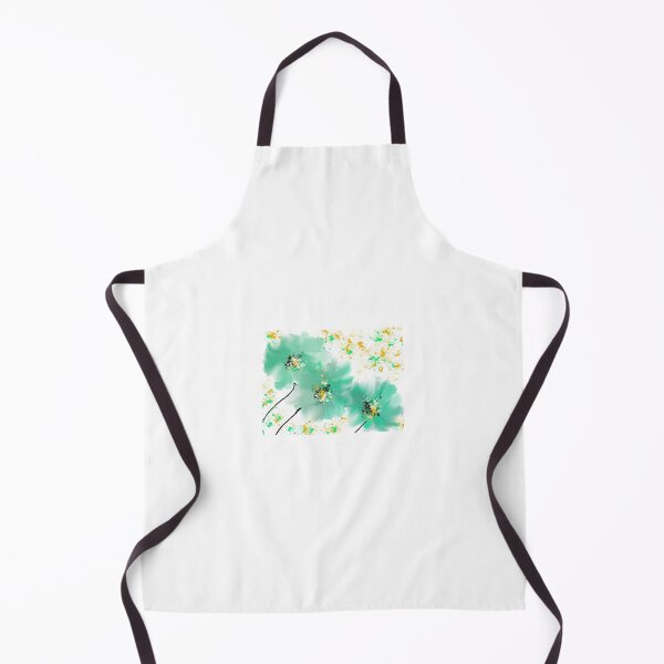 Item preview, Teal and Gold Abstract Floral Art designed and sold by PinkTigerPours .