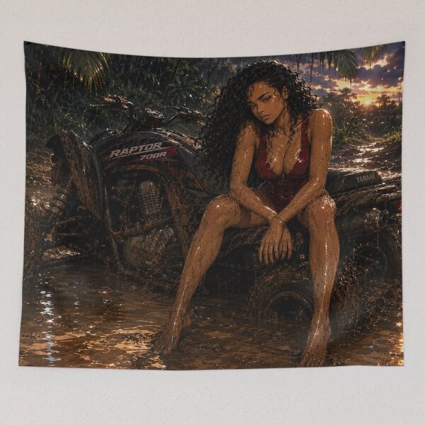 Item preview, Wild Ride | ATV Jungle Adventure | Cinematic Motorsport Wall Art designed and sold by TedKentPhoto.