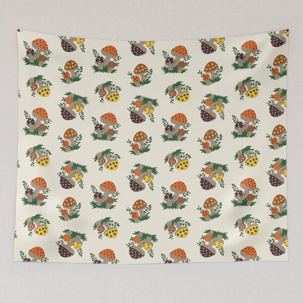 Item preview, Those Happy Mushrooms Toss in Cream designed and sold by YesterdayColl.