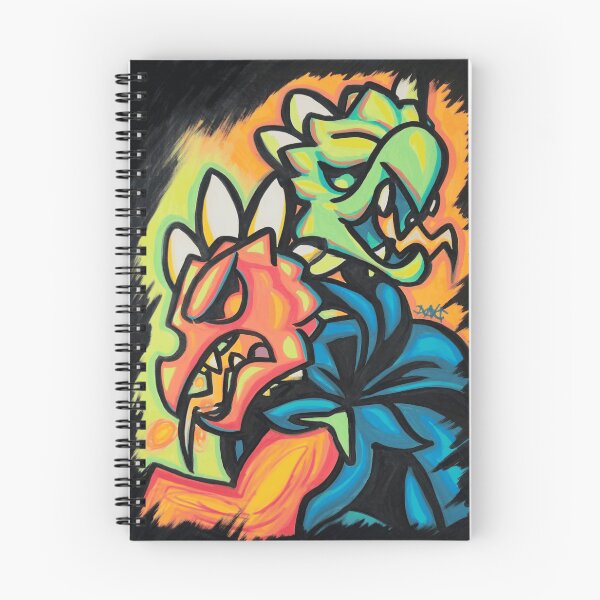 Item preview, Interlocked Fanged Beasts Graffiti Style Art designed and sold by Chromatic-Cubes.