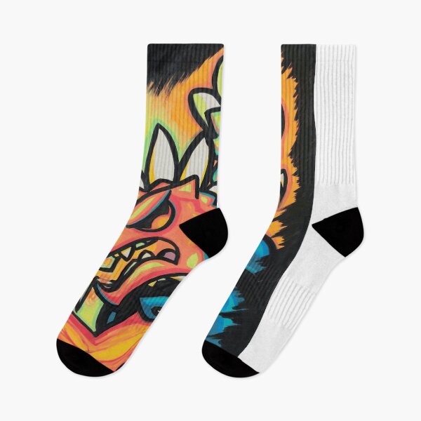 Item preview, Interlocked Fanged Beasts Graffiti Style Art designed and sold by Chromatic-Cubes.