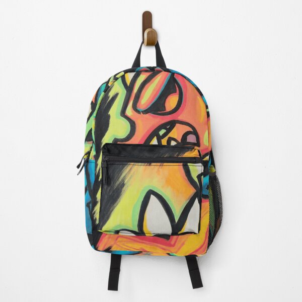 Item preview, Interlocked Fanged Beasts Graffiti Style Art designed and sold by Chromatic-Cubes.