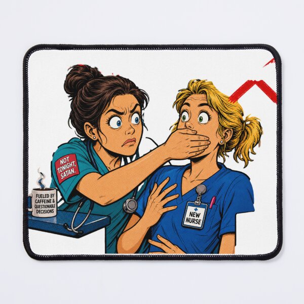 Item preview, Funny Night Shift Nurse Meme designed and sold by BestCoolStuff.