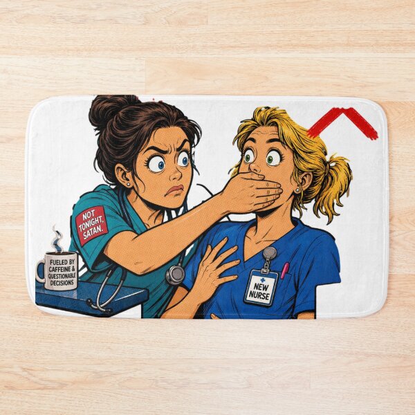 Item preview, Funny Night Shift Nurse Meme designed and sold by BestCoolStuff.