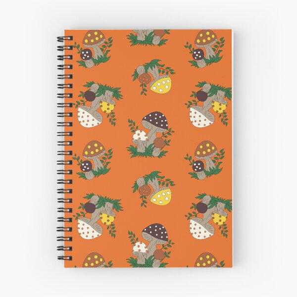 Item preview, Those Happy Mushrooms Toss in Orange designed and sold by YesterdayColl.