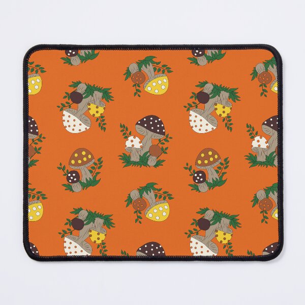 Item preview, Those Happy Mushrooms Toss in Orange designed and sold by YesterdayColl.