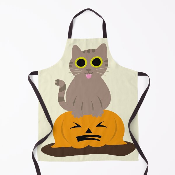 Item preview, Funny Fat Tabby Cat Squashing a Halloween Pumpkin designed and sold by fishdesigns.