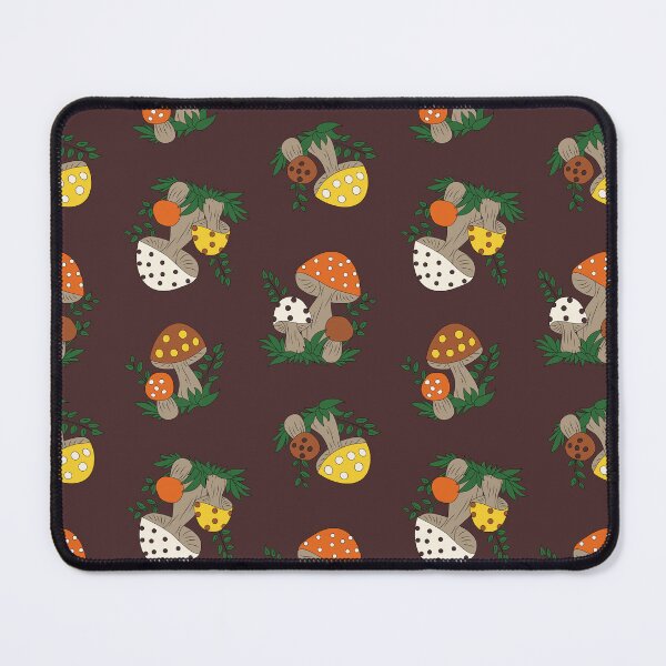 Item preview, Those Happy Mushrooms Toss in Brown designed and sold by YesterdayColl.
