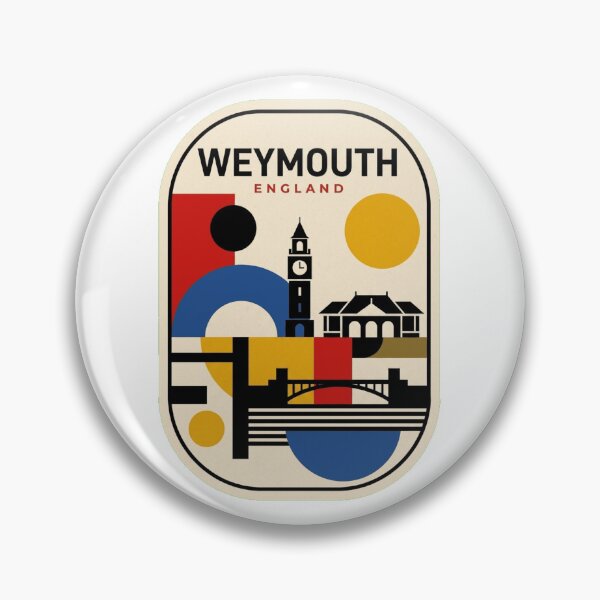 Item preview, Retro Weymouth Bauhaus Geometric Skyline designed and sold by k3rstman1.