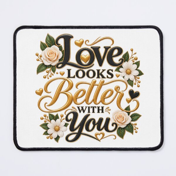 Item preview, Love Looks Better With You Elegant Couple Gift  designed and sold by AbsheerDesign.