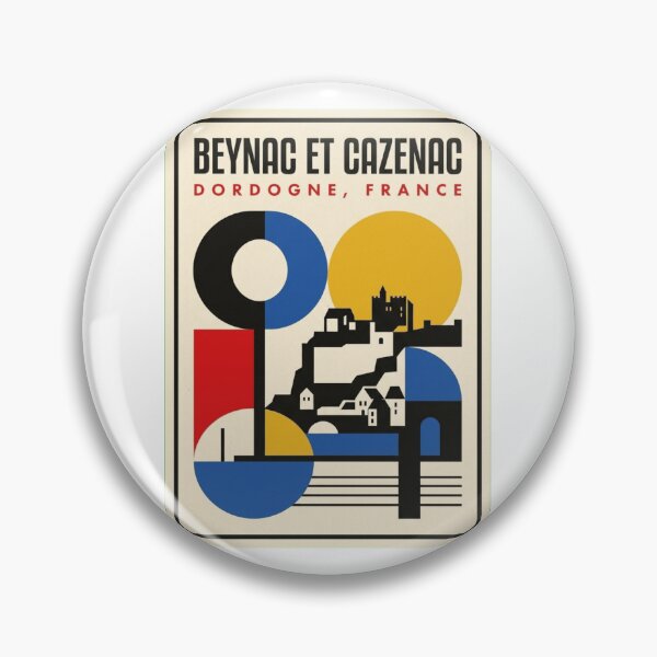 Item preview, Retro Beynac Et Cazenac Bauhaus Geometric Skyline designed and sold by k3rstman1.