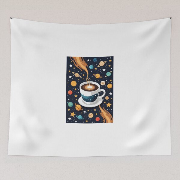 Item preview, Coffee Cup Character Galaxy Space Style – Coffee lover gift designed and sold by michallechowicz.