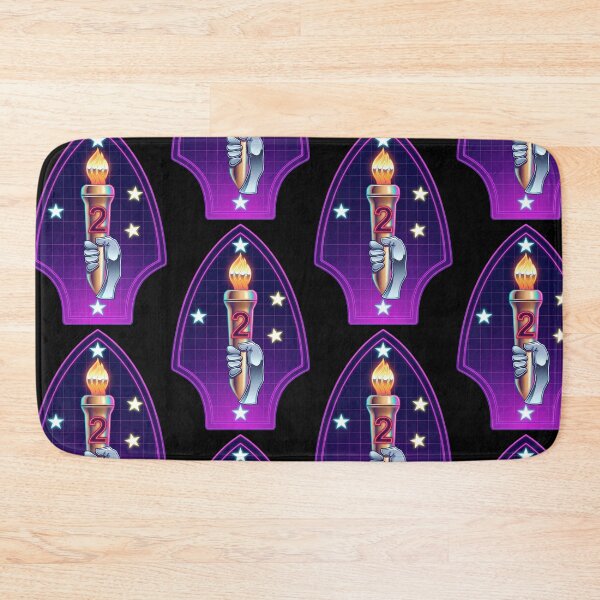 Item preview, 2nd Marine Division Neon Synthwave Art designed and sold by adrian noble.