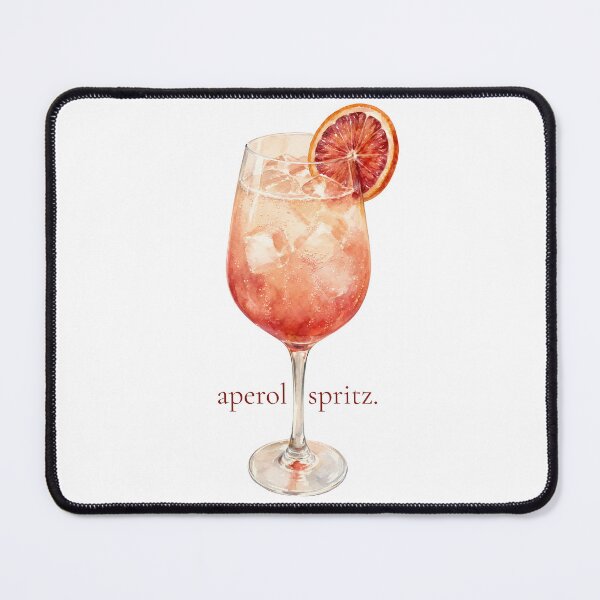 Item preview, Aesthetic Aperol Spritz Cocktail Art designed and sold by UnripeAlmond.