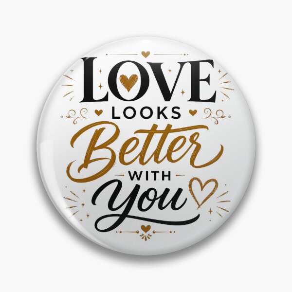 Item preview, Love Looks Better With You Modern Love Quote  designed and sold by AbsheerDesign.