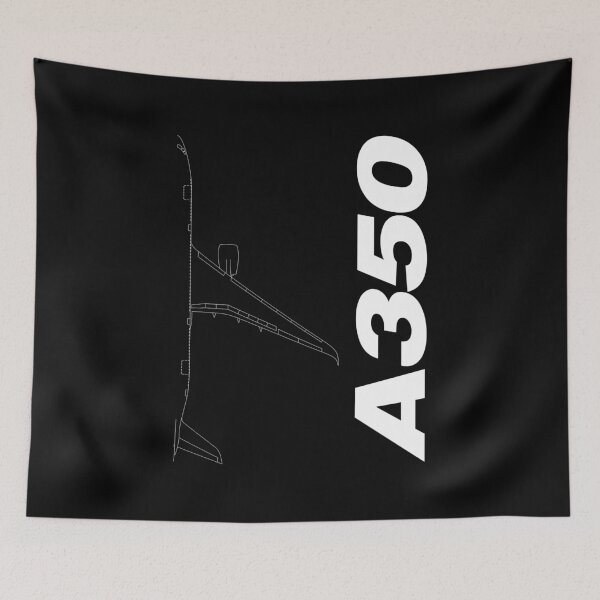 Item preview, A350 Commercial Jetliner Technical Blueprint (White Edition) designed and sold by Magazine Combate.