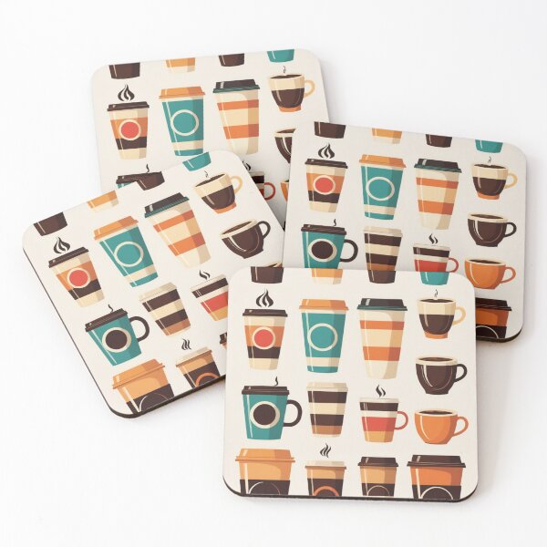 Item preview, Coffee Cup Character Vintage 70s Style – Coffee lover gift designed and sold by michallechowicz.