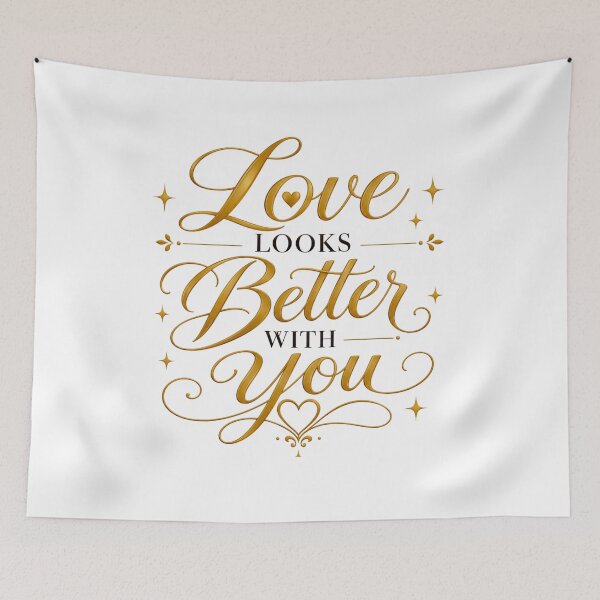 Item preview, Love Looks Better With You Romantic Couple Gift  designed and sold by AbsheerDesign.