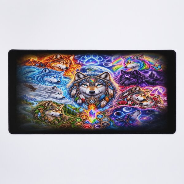 Item preview, Elemental Wolves – Guardians of All Realms designed and sold by TroviTutto.