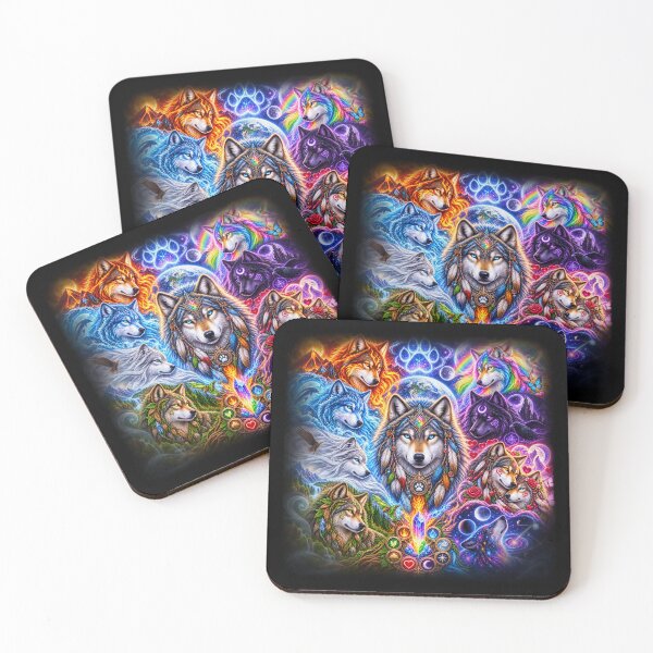 Item preview, Elemental Wolves – Guardians of All Realms designed and sold by TroviTutto.