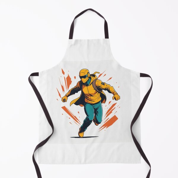 Item preview, Masked Runner Character Dynamic Action Pose – Action runner gift designed and sold by michallechowicz.