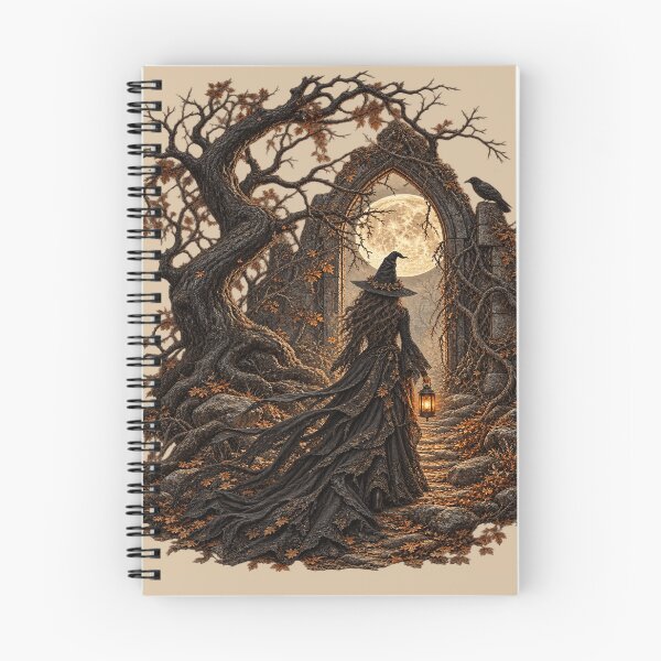 Item preview, Gothic Witch Moon Ruins for Dark Fantasy Fans designed and sold by POD DYNASTY | Original Print On Demand T-Shirt Graphics.