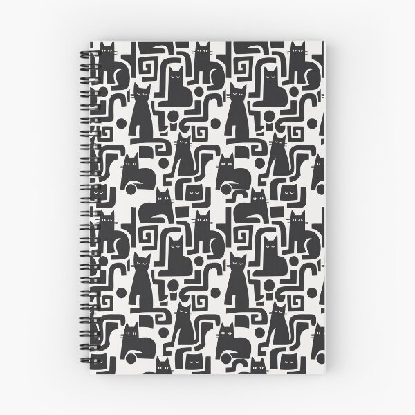 Item preview, Black Cat Pattern Stylish Feminine Minimal Design  designed and sold by Bloomie_Studio .