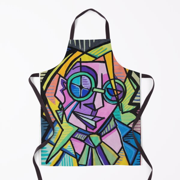Item preview, Abstract Colorful Cubist Portrait With Spectacles designed and sold by Chromatic-Cubes.