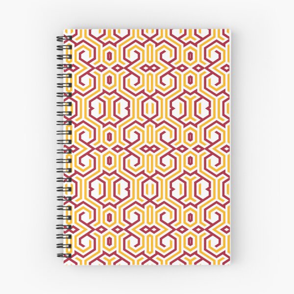 Item preview, Red Gold Geometric Lattice Pattern designed and sold by adrian noble.