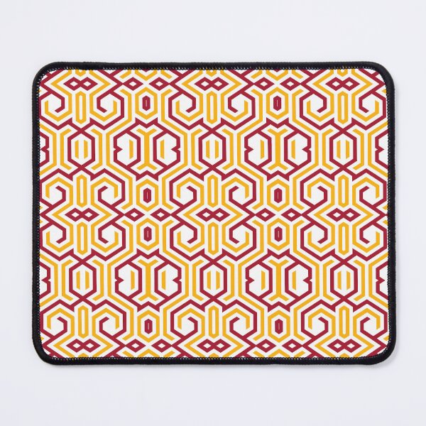 Item preview, Red Gold Geometric Lattice Pattern designed and sold by adrian noble.