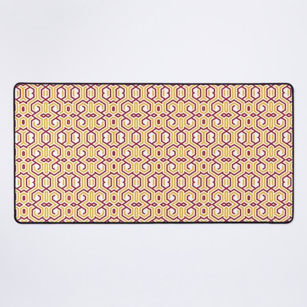 Item preview, Red Gold Geometric Lattice Pattern designed and sold by adrian noble.