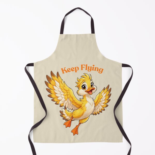 Item preview, Keep Flying Cute Duck Flying Mascot designed and sold by InfiniEmotion.