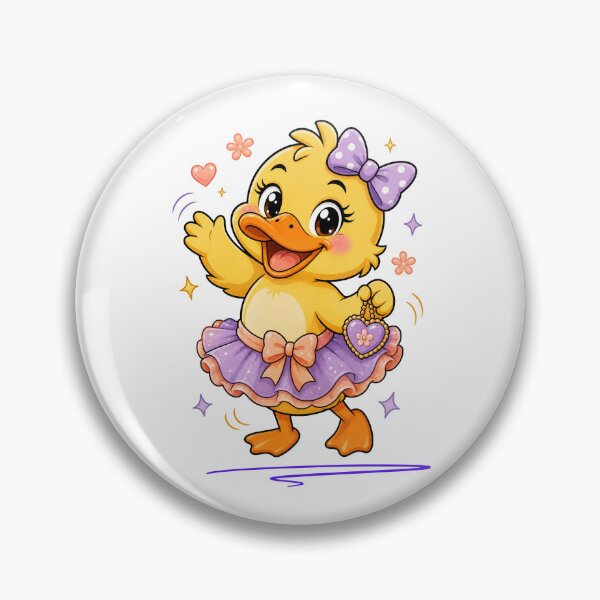 Item preview, Cute Duckling Ballerina Illustration designed and sold by InfiniEmotion.