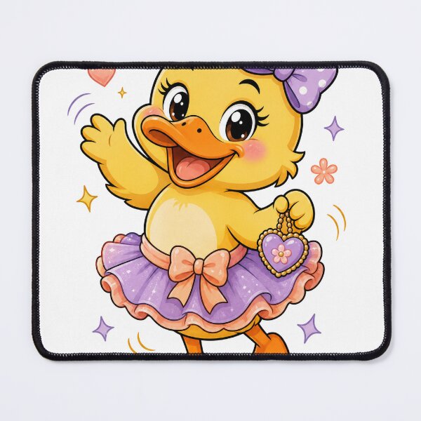 Item preview, Cute Duckling Ballerina Illustration designed and sold by InfiniEmotion.